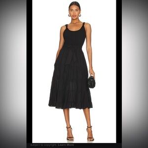 Revolve--Paige Samosa Ribbed Black Sleeveless Dress Size 4- NWOT